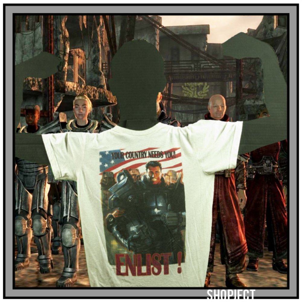 Brotherhood of Steel, Enlist Shirt from Fallout, Fallout subscription box